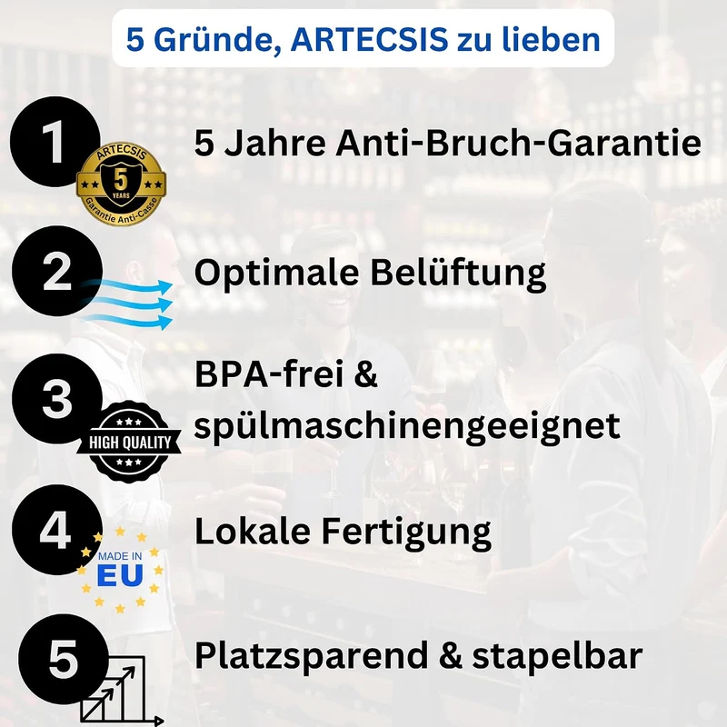 ARTECSIS® 1 x Kartoffel Aufbewahrungsbox mit Deckel für 2,5 kg Kartoffeln (königsblau) - Vorratsbehä