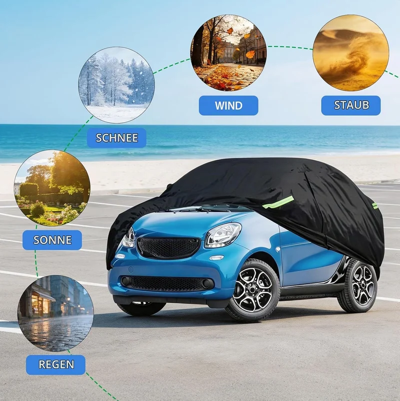Autoplane Wasserdicht Atmungsaktiv Kompatibel mit Smart Fortwo 2006-2025
