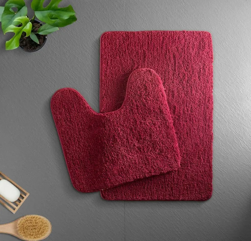 LuxusSchritt Badematte | Weiche Mikrofaser Matte | Rutschfest Schnell Trocknend | Badezimmerteppich