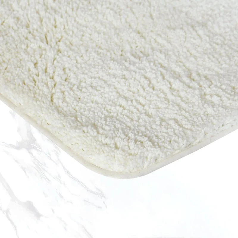 LuxusSchritt Badematte | Weiche Mikrofaser Matte | Rutschfest Schnell Trocknend | Badezimmerteppich