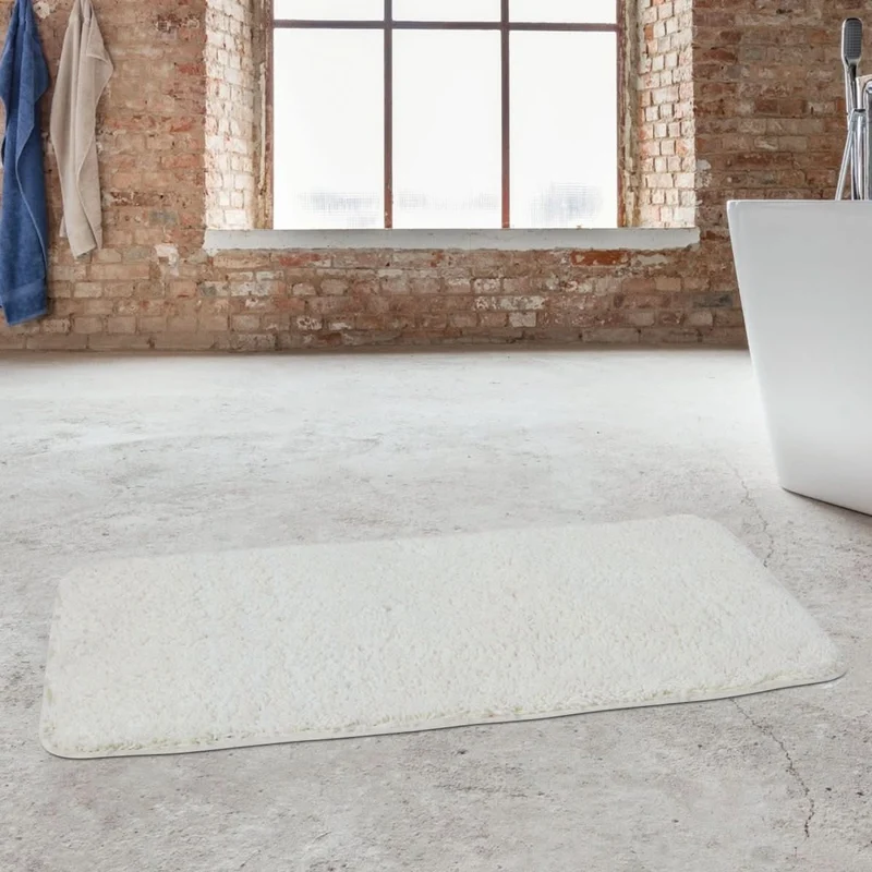 LuxusSchritt Badematte | Weiche Mikrofaser Matte | Rutschfest Schnell Trocknend | Badezimmerteppich