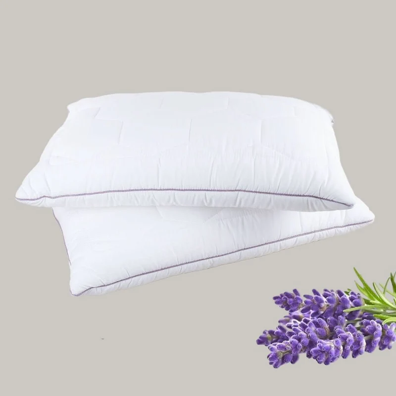 Aurelissen Lavendia Kissen | Hypoallergen & Antibakteriell | Mit Lavendelduft | Weiches Schlafkissen für empfindliche Haut