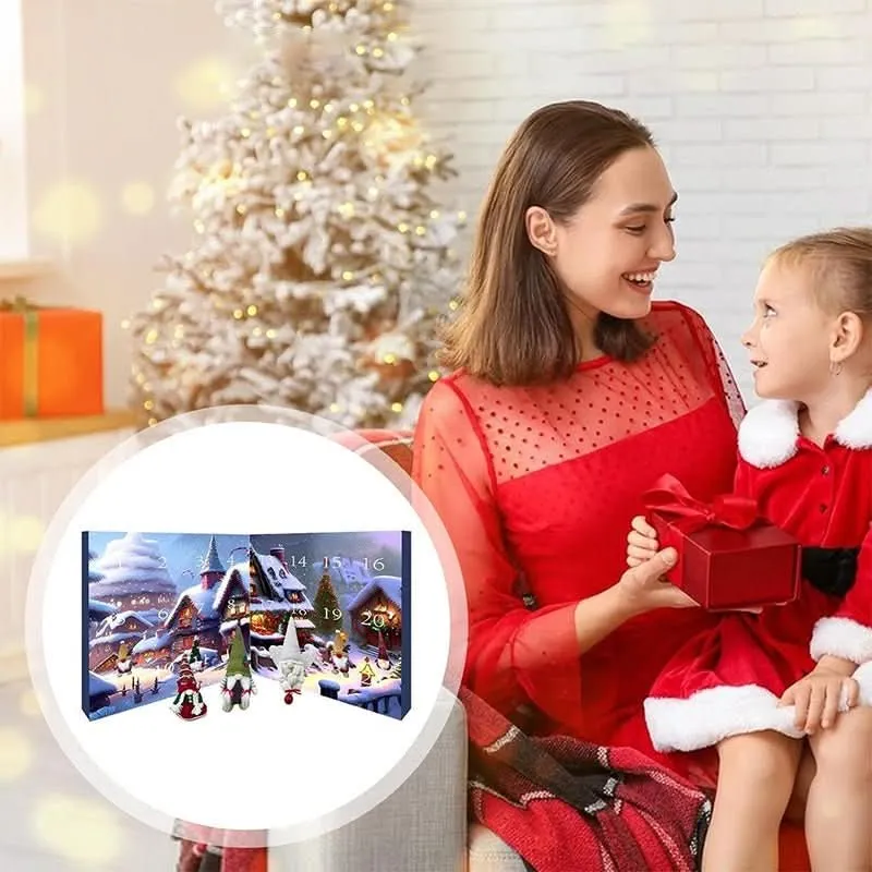 GNOMARIA 2025 – Handgemachter Plüsch-Wichtel-Adventskalender für Festliche Weihnachtsfreude