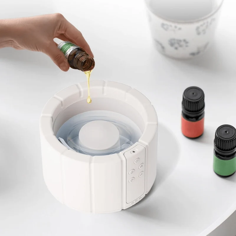 FlareMist Aroma Luftbefeuchter | Ultraschall Flammenlicht Diffuser | Luftbefeuchter mit Duftöl-Funktion | Entspannendes Wohnaccessoire