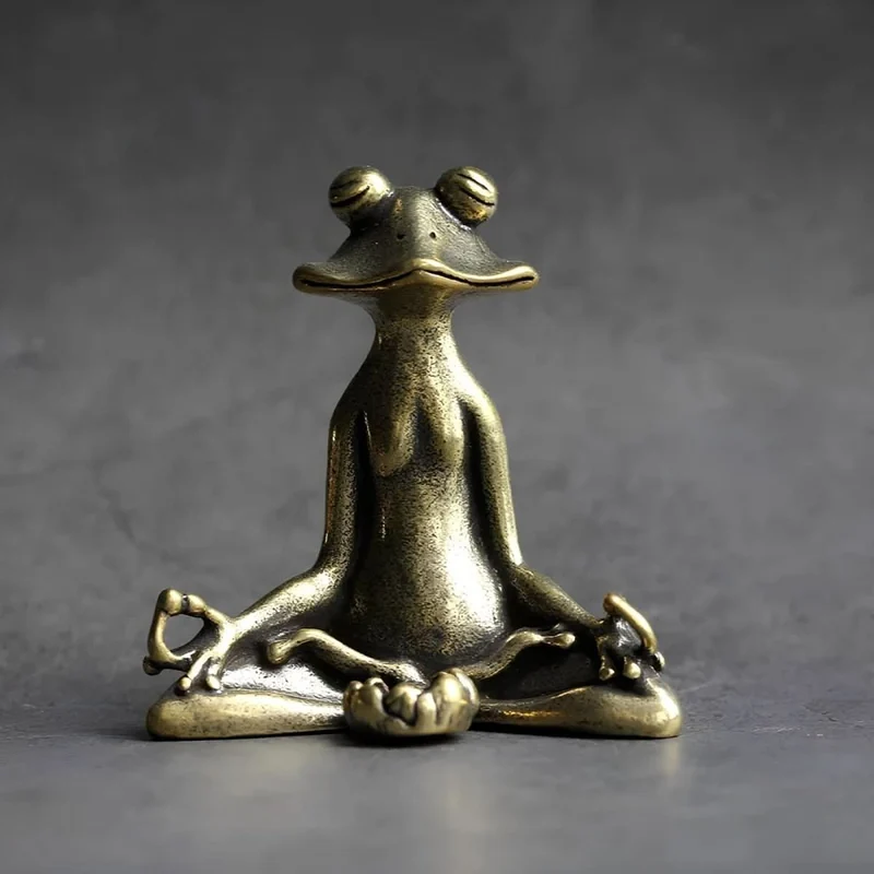 AuraFrog Räucherhalter | Handgefertigte Messingfigur | Spirituelle Deko & Geschenkidee | Meditation & Achtsamkeit