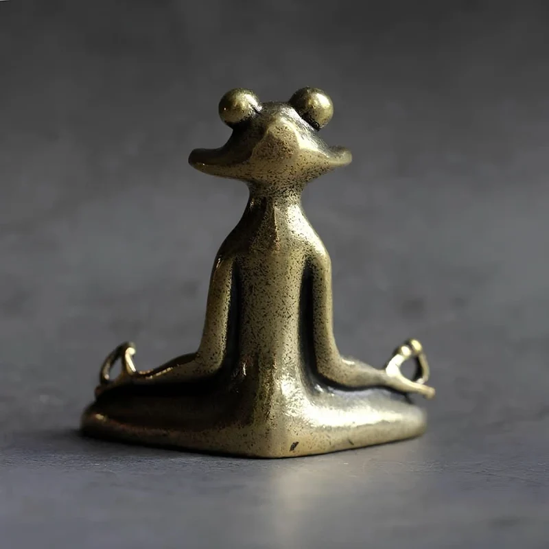 AuraFrog Räucherhalter | Handgefertigte Messingfigur | Spirituelle Deko & Geschenkidee | Meditation & Achtsamkeit