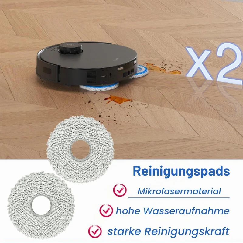 Zubehör für ECOVACS DEEBOT T30 Omni/ T30 PRO Omni Saugroboter, Ersatzteile Set mit 1 Hauptbürste(Zer