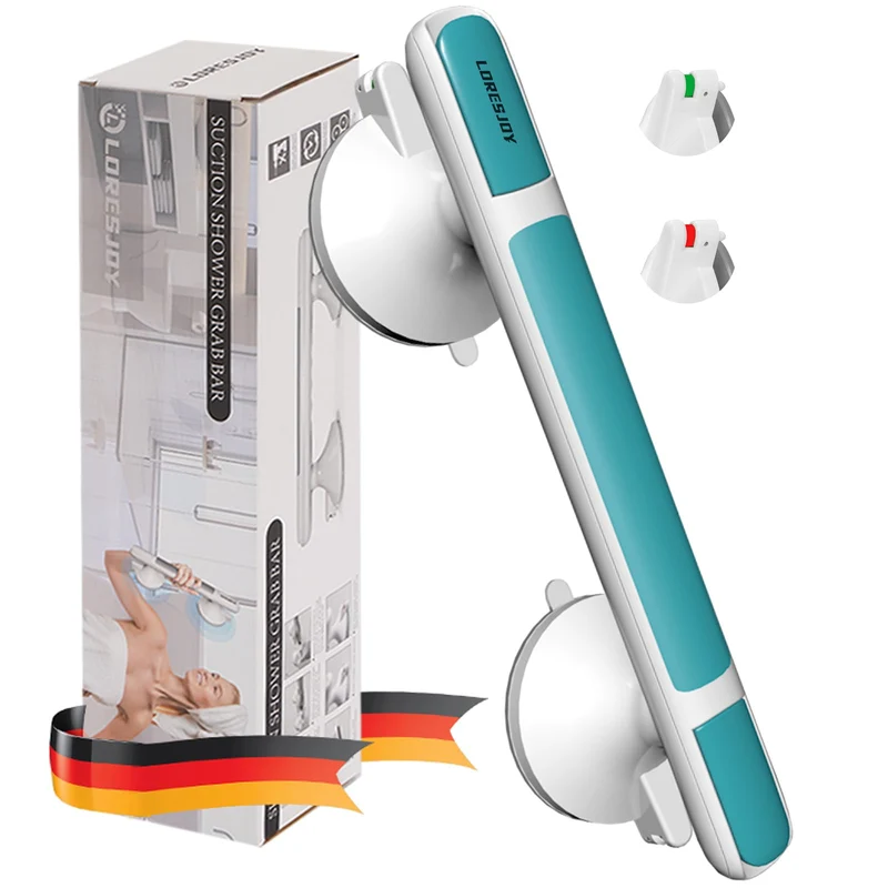 Haltegriffe für Senioren, Haltegriff Dusche Ohne Bohren, Haltegriff mit Saugnapf, Duschgriff für Sen