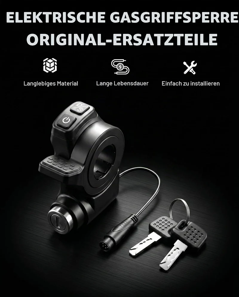 Gashebel, 7-polig, elektrisches Schloss, kompatibel mit Kukirin G2 Master