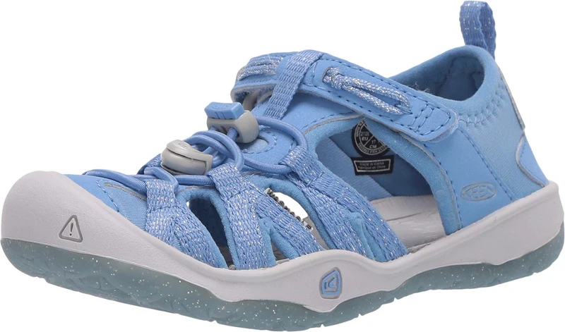 Keen SEACAMP II CNX T-RAVEN/YELLOW 1010094 Unisex-Kinder Sandalen 25.5 EU Blau, 25.5 EU Blau