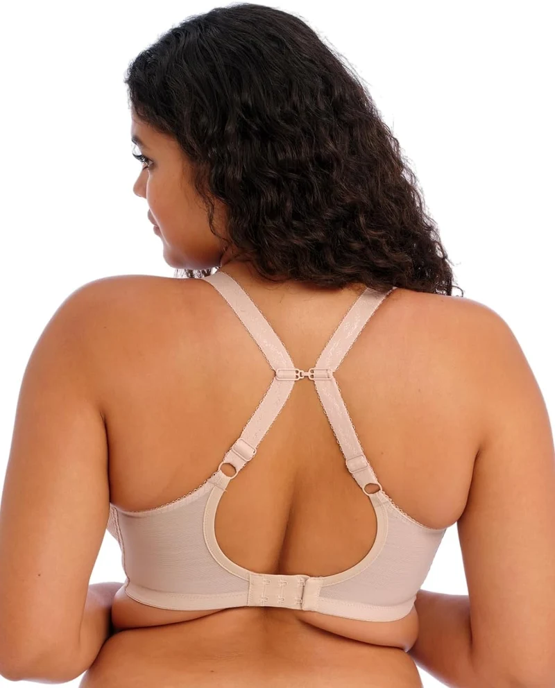 ELOMI Morgan Bügel-BH für Damen mit Stretch-Spitze und Unterbrustband 80H Beige, 80H Beige