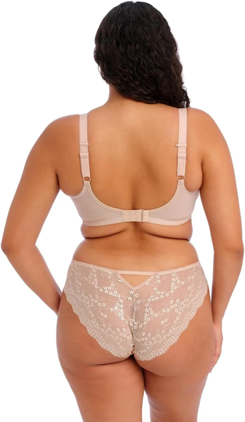 ELOMI Morgan Bügel-BH für Damen mit Stretch-Spitze und Unterbrustband 80H Beige, 80H Beige