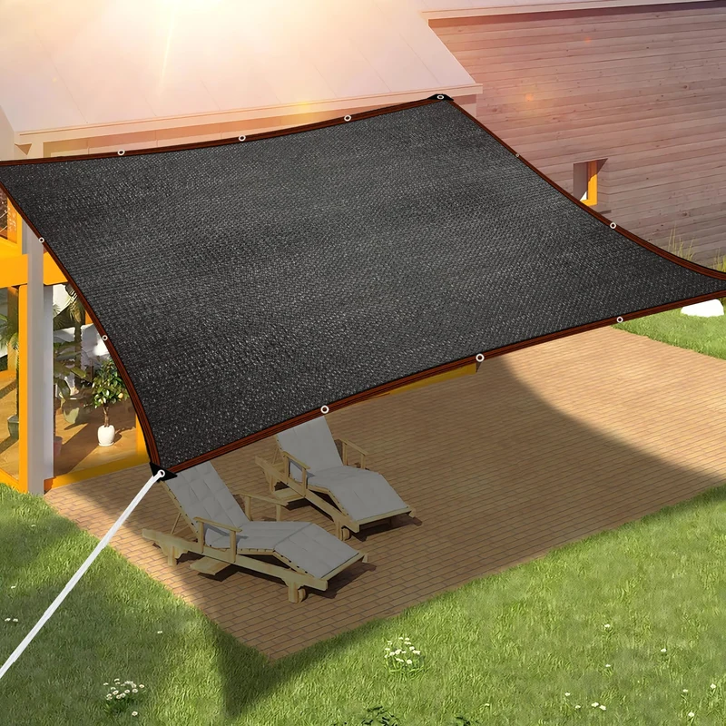Schattierungsnetz,Schattiernetz mit ösen, 70%-90% Shading Rate UV-Beständiges für Pflanzenschutz Gew