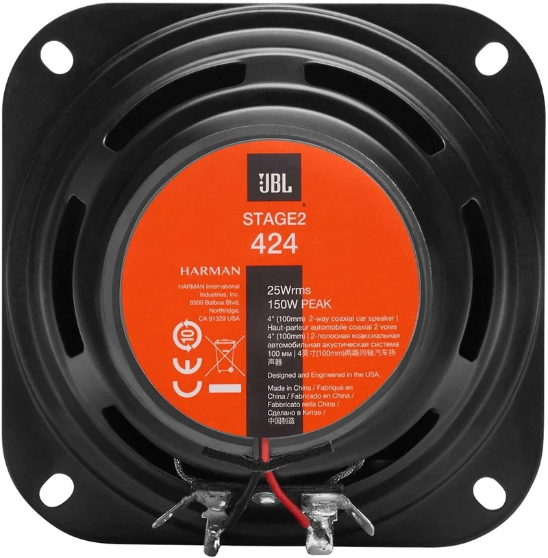 JBL Auto Lautsprecher Boxen Stage2 424 300 Watt 10 cm 2 Wege Koax passend für Mercedes A-Klasse W169