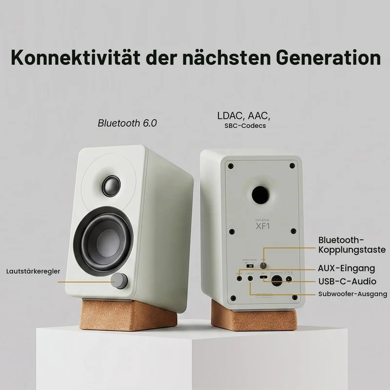Creative XF-1 schwarzer Lautsprecher