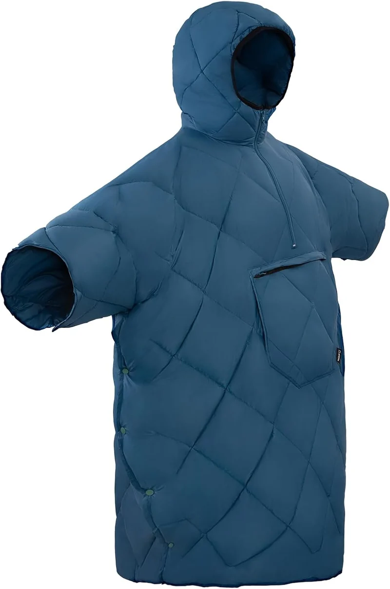 ATEPA Camping Decke Poncho, Ultraleicht Blau, Blau