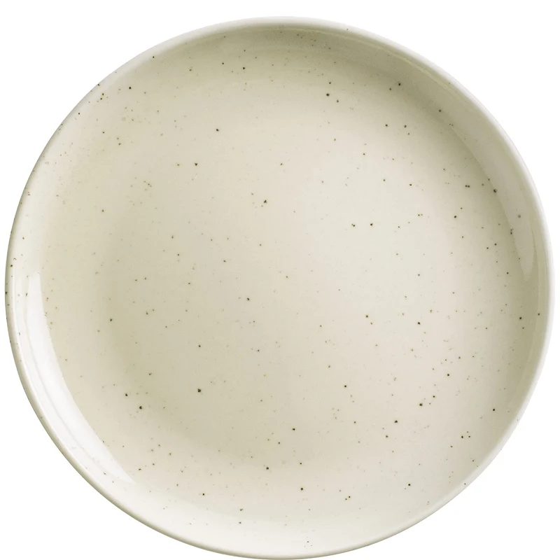 KAHLA Homestyle Frühstücksteller 21 cm natural cotton cremefarbenes Geschirr aus Porzellan mit Stein