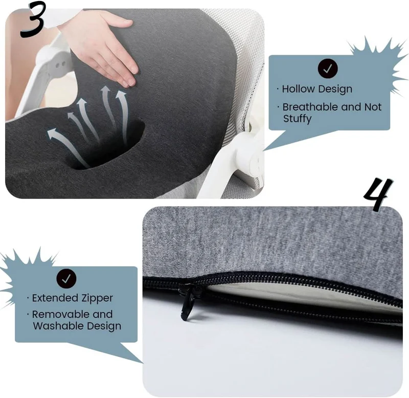 ERGOREST – Ergonomisches Lendenstützkissen für Bürostühle & Autos