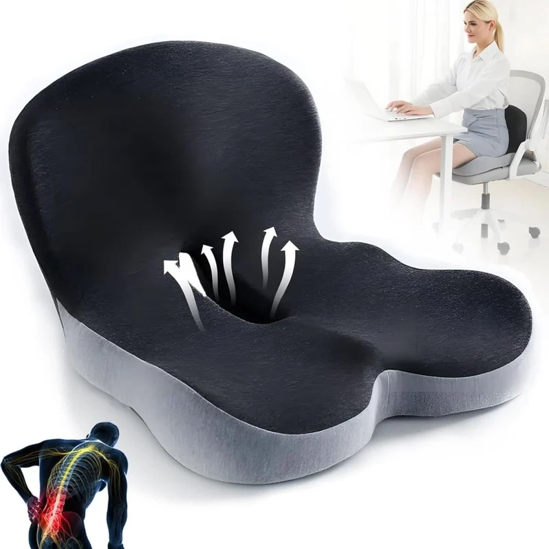ERGOREST – Ergonomisches Lendenstützkissen für Bürostühle & Autos