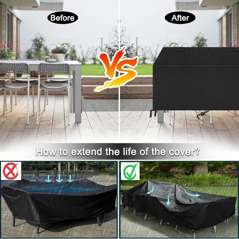 Möbelabdeckung – Robuste Abdeckhaube für Garten- & Terrassenmöbel