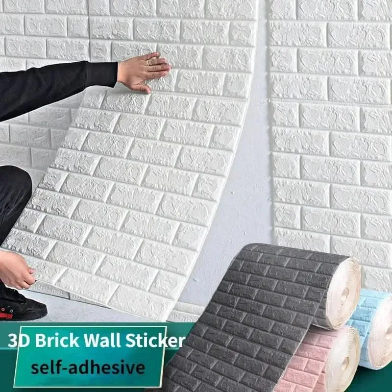 BRICKOVA – 3D Schaumstoff-Tapete im Ziegelmuster