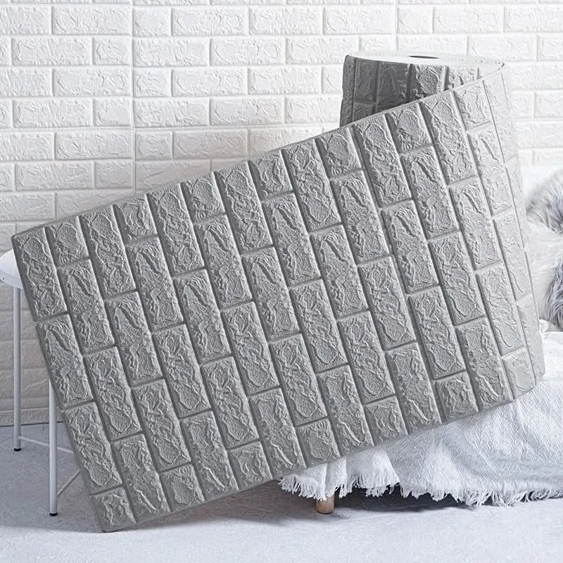 BRICKOVA – 3D Schaumstoff-Tapete im Ziegelmuster