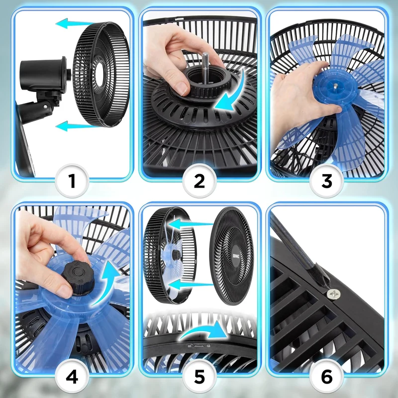 Duronic FN12 Wandventilator, Ventilator zur Montage, mit Fernbedienung | 3 Geschwindigkeiten, Wandkü
