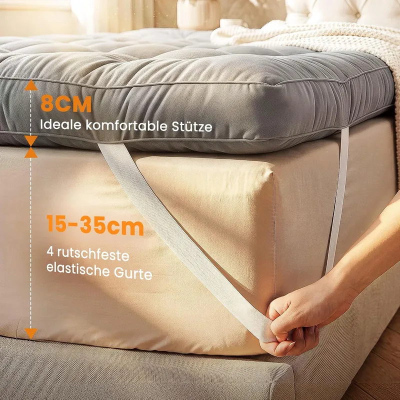 Wowttrelax Matratzenauflage 90 x 200 cm, Stärke 8 cm | Hoch atmungsaktiv, ohne lästigen Wärmestau Er