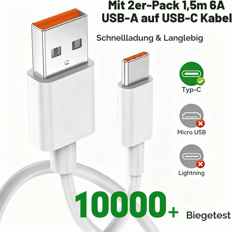 67W Ladegerät Netzteil für Xiaomi 15T 14T 17T Redmi Note 15 14 Pro 5G/13 12 | 2Pack Schnellladegerät