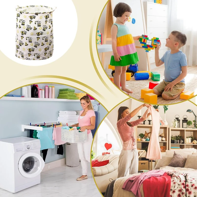 Kinderwäschekorb Ästhetischer bunter dekorativer Organizer, A
