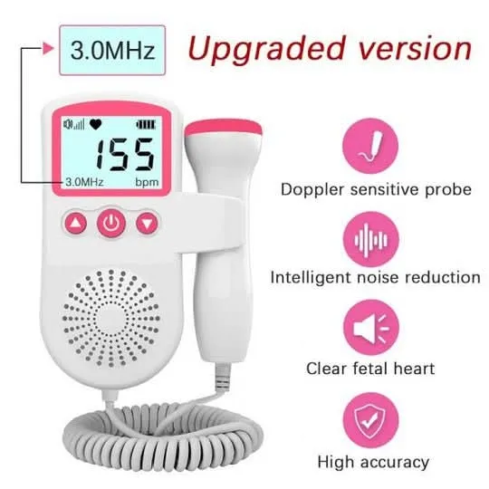 MamiBeat – Kompaktes Babyherz-Messgerät mit Digitalem Bildschirm für Präzise Kontrolle