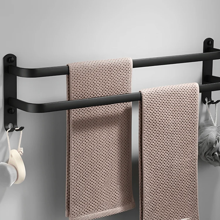 Flexregal – Wandmontiertes Badezimmerregal aus Aluminium mit 3 Querstreben