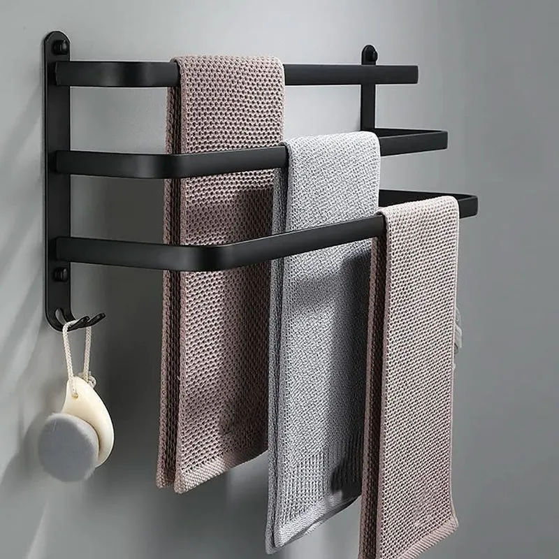 Flexregal – Wandmontiertes Badezimmerregal aus Aluminium mit 3 Querstreben