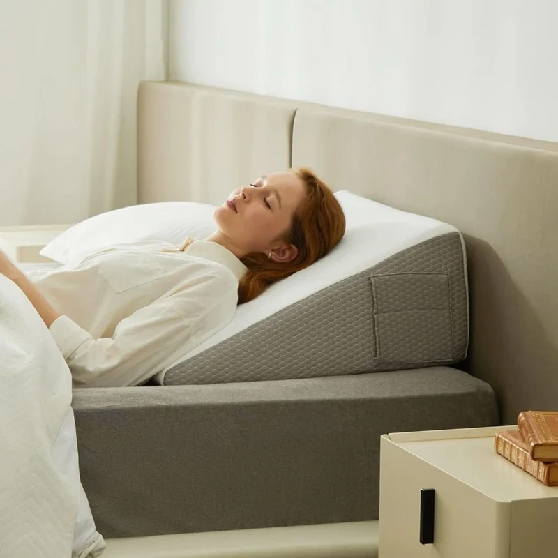 Luxus Keil Kissen – Ergonomisches Neigungskeil Kissen Mit Gedächtnis-Schaum