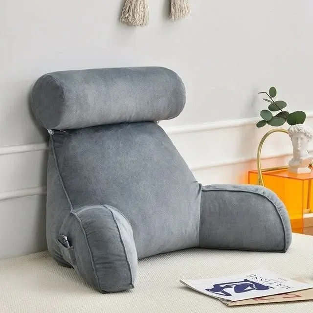 BequemRücken – Ergonomische Rückenstütze mit Kopfstütze und Armlehnen