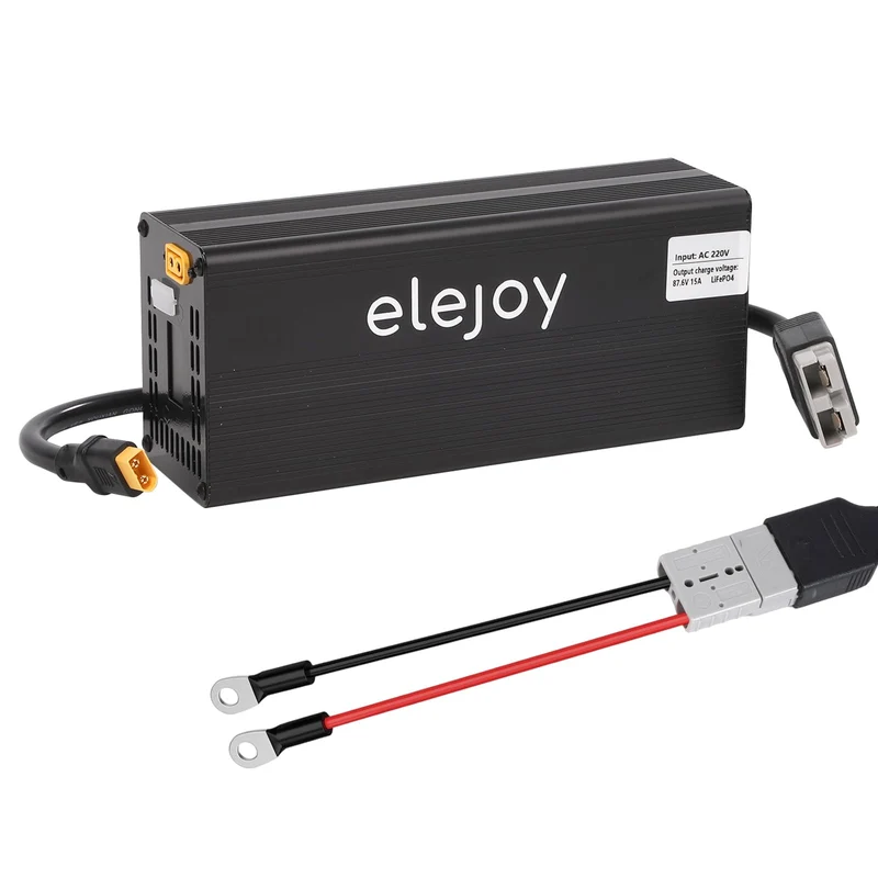 15 Amp Lithium-Batterie-Ladegerät 12V-88V verstellbares | LiFePO4 Lithium-Batterie-Ladegerät mit OLE