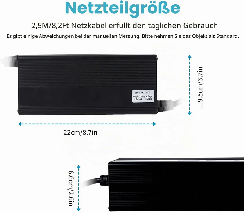 15 Amp Lithium-Batterie-Ladegerät 12V-88V verstellbares | LiFePO4 Lithium-Batterie-Ladegerät mit OLE