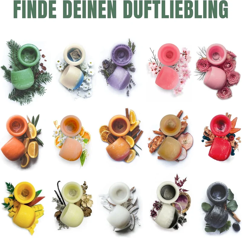 Brombeer-Vanille Raumduft - Candiles Duftwachs | Mehrere Monate Duft ohne Flamme - Sanft & Sicher fü