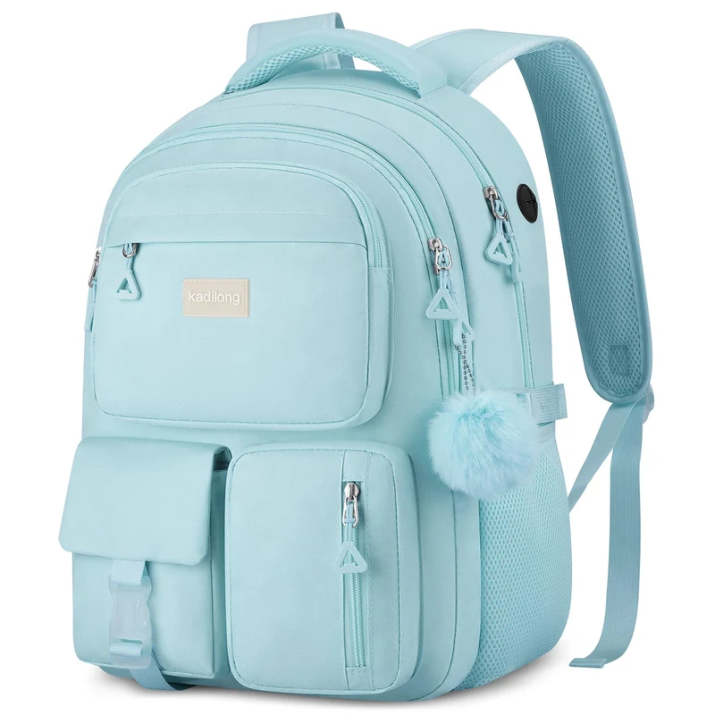 kadilong 17,3 Zoll Rucksack Mädchen Teenager Schultasche Frauen Schulrucksack Studenten Rucksack Lap