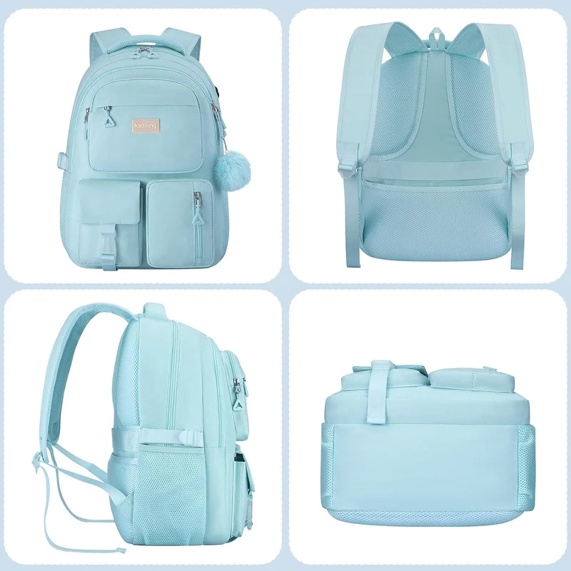 kadilong 17,3 Zoll Rucksack Mädchen Teenager Schultasche Frauen Schulrucksack Studenten Rucksack Lap