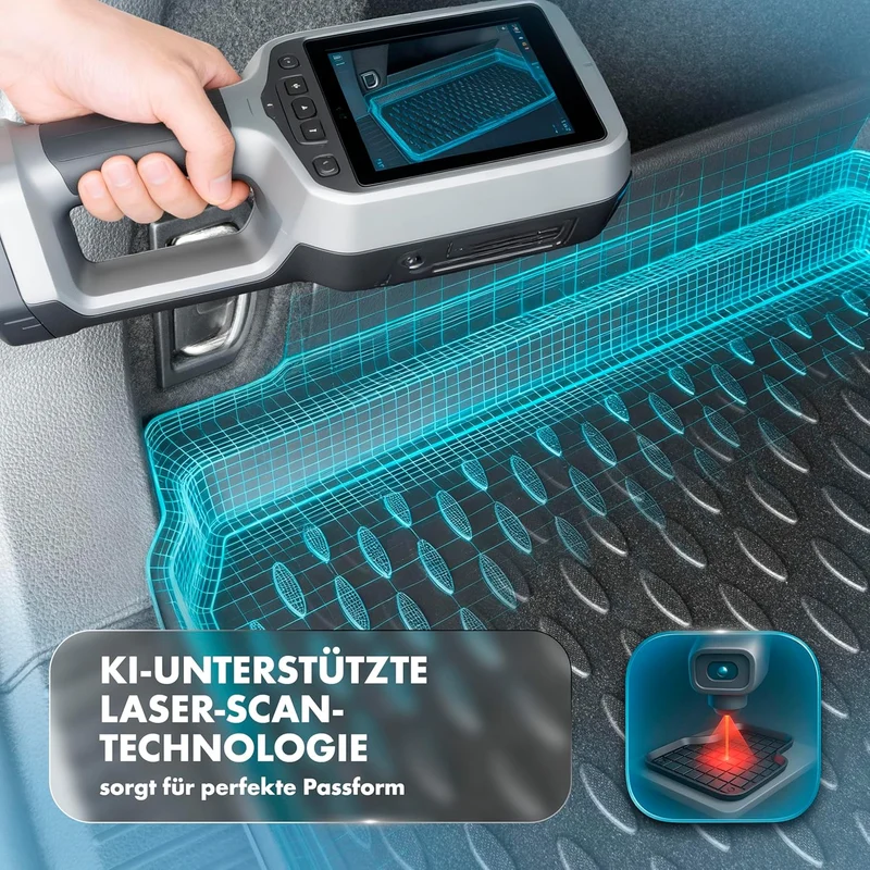 Walser XTR Kofferraumwanne für Hyundai Bayon (BC3) 05/2021-Heute, 100% passgenaue Antirutschmatte Au