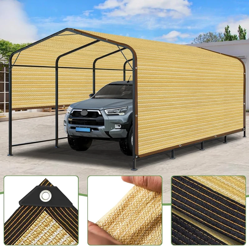Schattennetz-90% schattiernetz mit ösen, 2x3m Schattierungsnetz geeignet für Pergolen,Garten,Pflanze