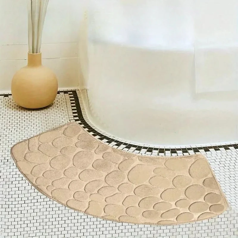 Flussform Bad Matte – Badematte mit Geschwungenem Design für Komfort und Sicherheit