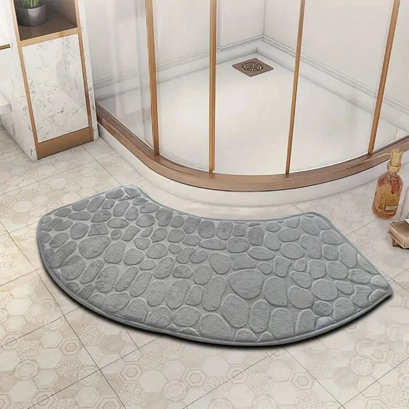 Flussform Bad Matte – Badematte mit Geschwungenem Design für Komfort und Sicherheit