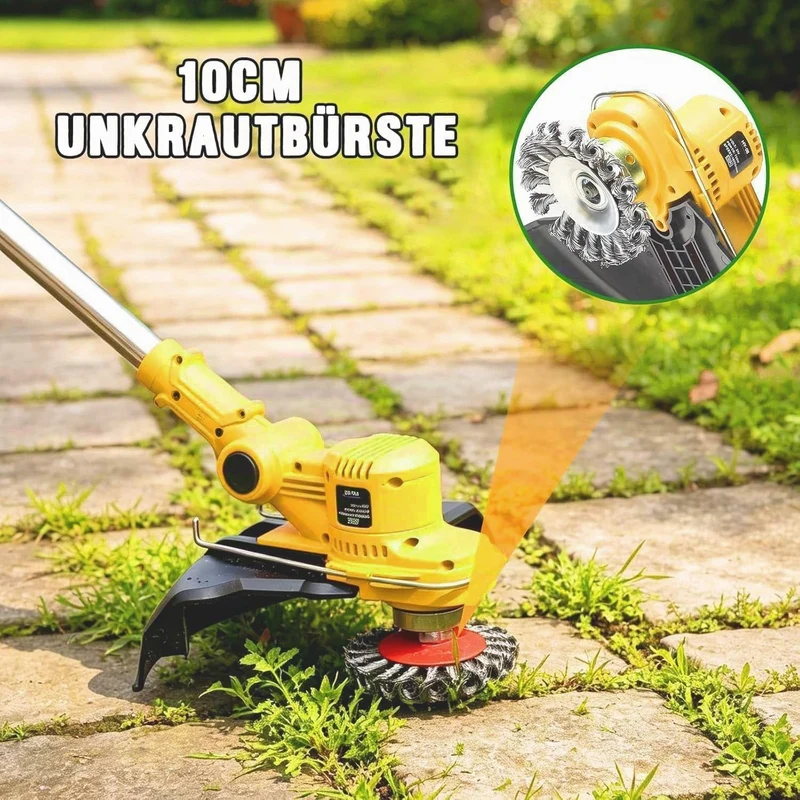 Rasentrimmer mit Akku,Akku Rasentrimmer für Makita Akkus, | 4-in-1 Freischneider Akku mit 2X4.0Ah Ak