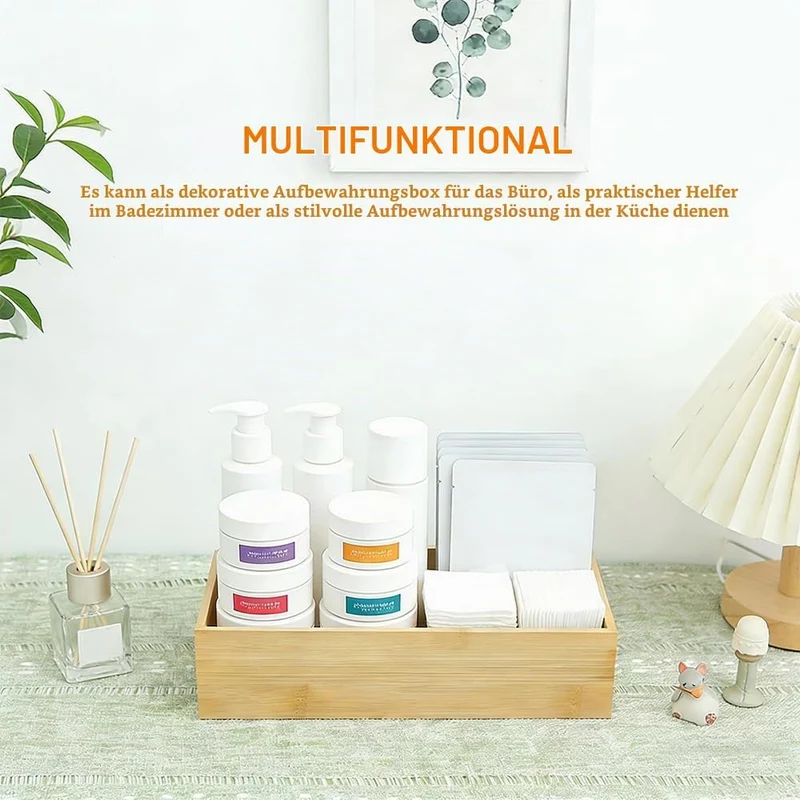 2 Stück Aufbewahrung Ordnungsbox Holz Ordnungsbox Holzboxen | Aufbewahrungsbox Holz Organizer Schubl