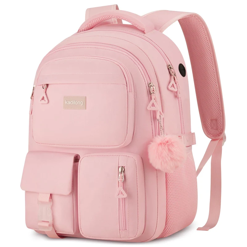 kadilong 17,3 Zoll Schulrucksack Mädchen Teenager Schultasche Frauen Schulranzen Uni Rucksack Damen