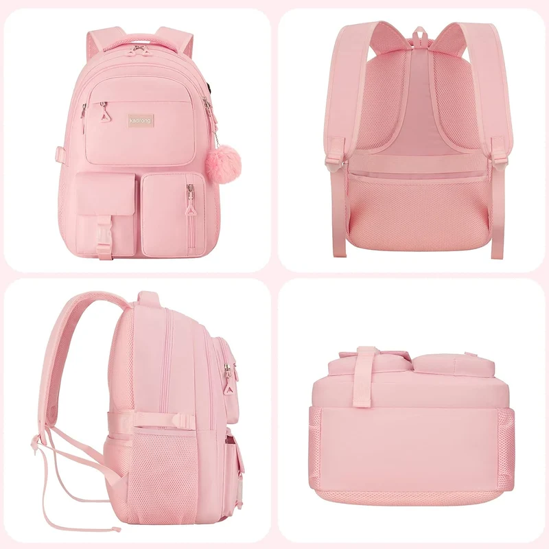 kadilong 17,3 Zoll Schulrucksack Mädchen Teenager Schultasche Frauen Schulranzen Uni Rucksack Damen