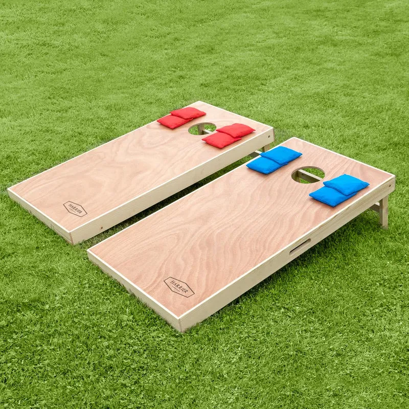 Harrier Cornhole Spiel | Outdoor Spiel - Cornhole Set mit Cornhole Bretter, Cornhole Säckchen + Trag