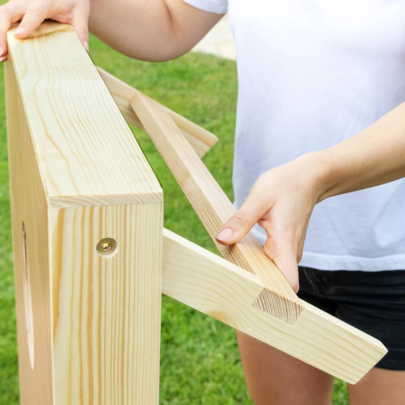 Harrier Cornhole Spiel | Outdoor Spiel - Cornhole Set mit Cornhole Bretter, Cornhole Säckchen + Trag